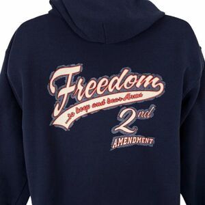 Rock Island Armory Sweatshirt Hoodie Mens Size Small Blue 2nd Amendment Freedom